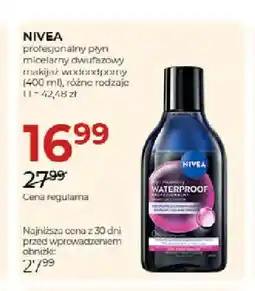 Jawa Drogerie Profesjonalny płyn micelarny dwufazowy makijaż wodoodporny Nivea oferta