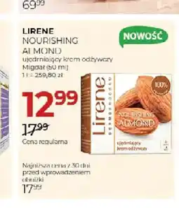 Jawa Drogerie Ujędrniający krem odżywczy Migdał Nourishing Almond Lirene oferta