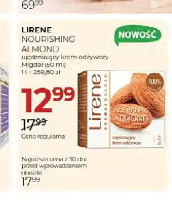 Ujędrniający krem odżywczy Migdał Nourishing Almond Lirene