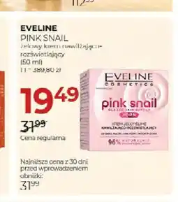 Jawa Drogerie Żelowy krem nawilżająco-rozświetlający Pink Snail Eveline oferta
