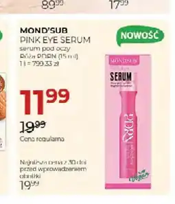 Jawa Drogerie Serum pod oczy Róża PDRN Pink Eye Serum Mond'Sub oferta
