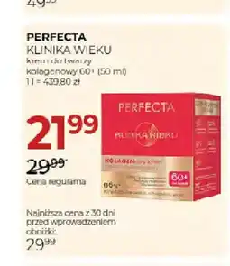 Jawa Drogerie Krem do twarzy kolagenowy 60+ Klinika Wieku Perfecta oferta