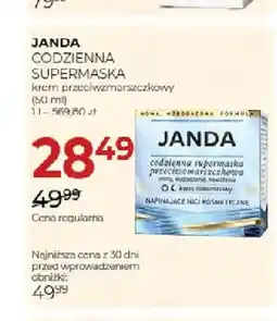 Jawa Drogerie Krem przeciwzmarszczkowy Codzienna Supermaska Janda oferta