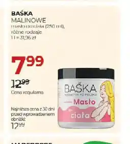 Jawa Drogerie Masło do ciała malinowe Baśka oferta