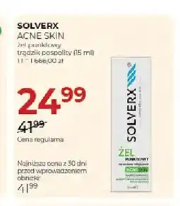 Jawa Drogerie Żel punktowy trądzik pospolity Acne Skin Solverx oferta
