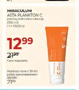 Jawa Drogerie Peeling mikrodermabrazja Asta Plankton C Miraculum oferta