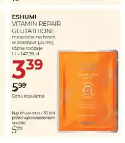 Jawa Drogerie Maseczka na twarz w płachcie Vitamin Repair Glutathione Eshumi oferta