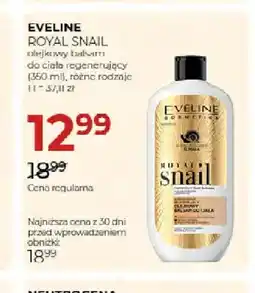 Jawa Drogerie Olejkowy balsam do ciała regenerujący Royal Snail Eveline oferta