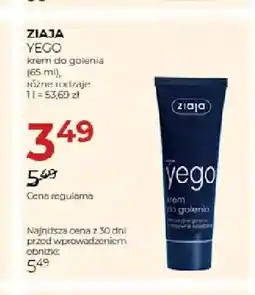Jawa Drogerie Krem do golenia Yego Ziaja oferta