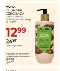 Jawa Drogerie Balsam do ciała Dubajska Czekolada Agiva oferta