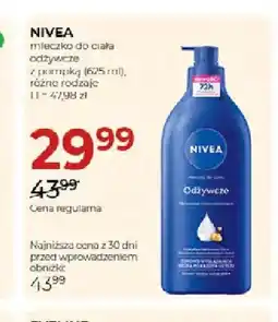 Jawa Drogerie Mleczko do ciała odżywcze z pompką Nivea oferta