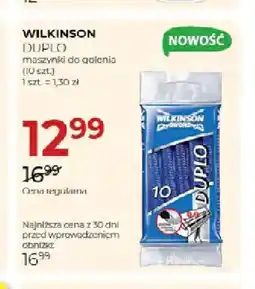 Jawa Drogerie Maszynki do golenia Duplo Wilkinson oferta