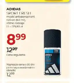 Jawa Drogerie Męski antyperspirant roll-on Sport Fresh Adidas oferta