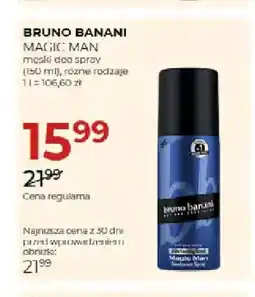 Jawa Drogerie Męski deo spray Magic Man Bruno Banani oferta