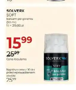 Jawa Drogerie Balsam po goleniu Soft Solverx oferta