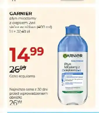 Płyn micelarny z olejkiem 2w1 skóra wrażliwa Garnier