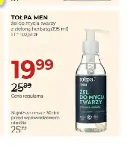 Jawa Drogerie Żel do mycia twarzy z zieloną herbatą Tołpa Men oferta
