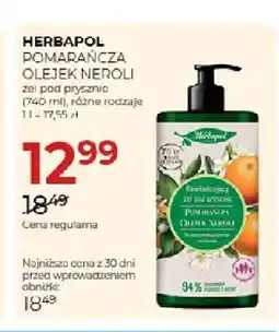 Jawa Drogerie Żel pod prysznic Herbapol Pomarańcza Olejek Neroli oferta