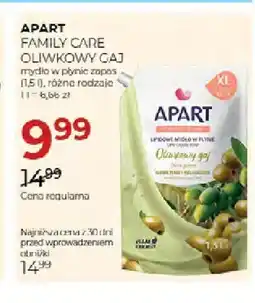 Jawa Drogerie Mydło w płynie zapas Apart Family Care Oliwkowy Gaj oferta