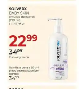 Jawa Drogerie Emulsja do kąpieli Solverx Baby Skin oferta