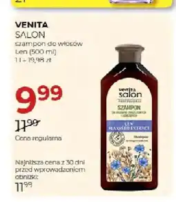 Jawa Drogerie Szampon do włosów Len Salon Venita oferta