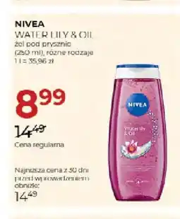 Jawa Drogerie Żel pod prysznic Nivea Water Lily & Oil oferta