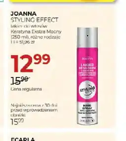 Jawa Drogerie Lakier do włosów Keratyna Ekstra Mocny Joanna Styling Effect oferta