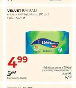Jawa Drogerie Chusteczki higieniczne Balsam Velvet oferta