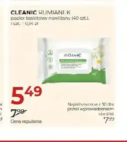 Jawa Drogerie Papier toaletowy nawilżany Rumianek Cleanic oferta
