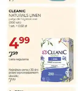 Jawa Drogerie Patyczki higieniczne Naturals Linen Cleanic oferta