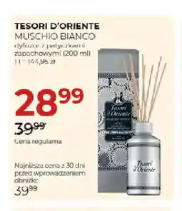 Jawa Drogerie Dyfuzor z patyczkami zapachowymi Muschio Bianco Tesori d'Oriente oferta