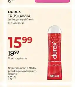 Jawa Drogerie Żel intymny Truskawka Durex oferta