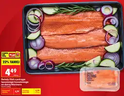 Biedronka Świeży filet z pstrąga tęczowego łososiowego ze skórą Marinero oferta