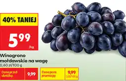 Biedronka Winogrono mołdawskie na wagę oferta