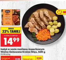 Biedronka Indyk w sosie maślano-koperkowym Wolno Gotowane Kraina Mięs oferta