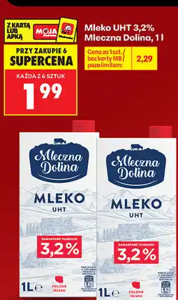 Biedronka Mleko UHT 3,2% Mleczna Dolina oferta
