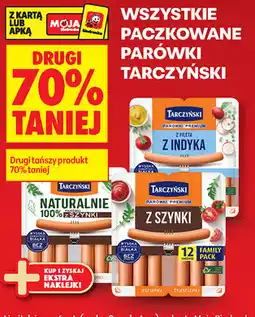 Biedronka Wszystkie paczkowane parówki Tarczyński oferta