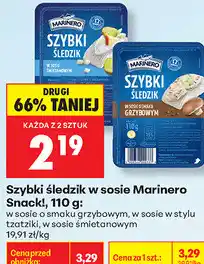 Biedronka Szybki śledzik w sosie Marinero Snack! oferta