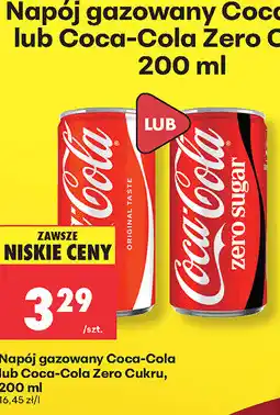 Biedronka Napój gazowany Coca-Cola lub Coca-Cola Zero Cukru oferta