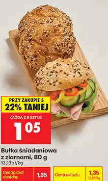 Biedronka Bułka śniadaniowa z ziarnami oferta