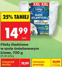 Biedronka Filety śledziowe w sosie śmietanowym Lisner oferta