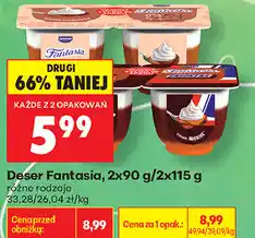 Biedronka Deser Fantasia, 2x90 g / 2x115 g oferta