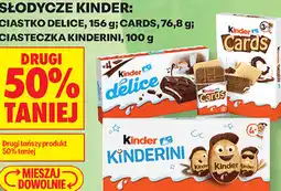 Biedronka Słodycze Kinder: Ciastko Delice, Cards, Ciasteczka Kinderini oferta