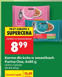 Biedronka Karma dla kota w saszetkach Purina One oferta
