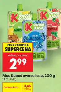 Biedronka Mus Kubuś owoce lasu oferta