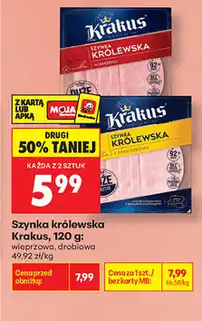 Biedronka Szynka królewska Krakus oferta