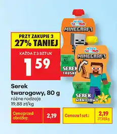 Biedronka Serek twarogowy Minecraft oferta