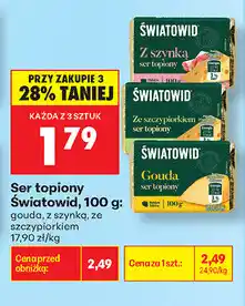 Biedronka Ser topiony Światowid oferta