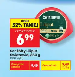 Biedronka Ser żółty Liliput Światowid oferta