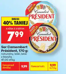 Biedronka Ser Camembert Président oferta